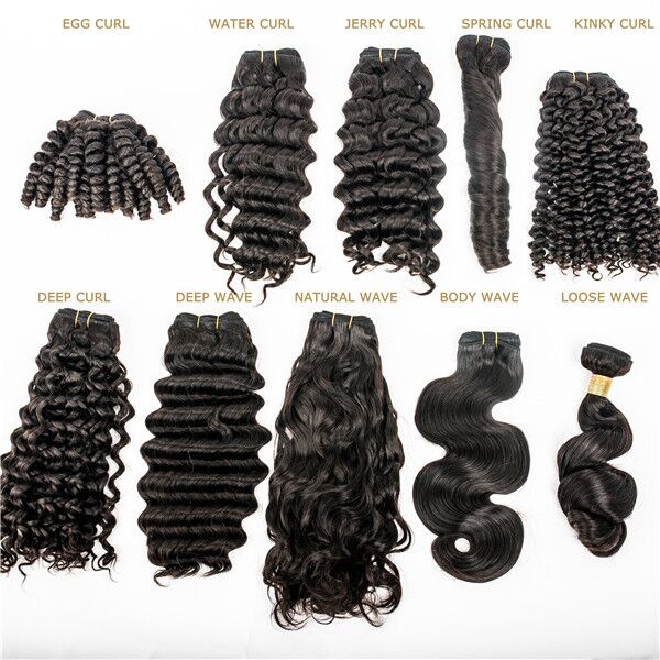 Malaysian hair kinky curl hair weave  LJ59